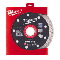 Диск алмазный MILWAUKEE DUT 115, Ø115мм (керамическая плитка/чистый рез)