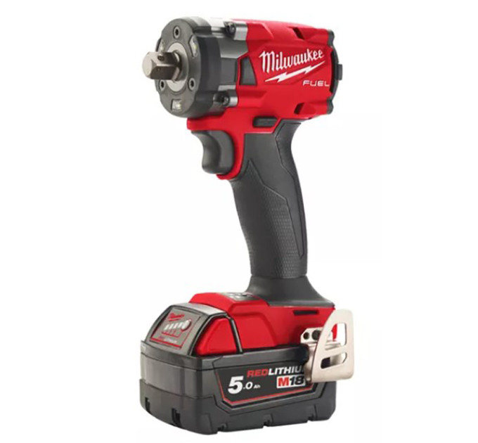 Гайковерт аккумуляторный бесщеточный MILWAUKEE 1/2" (339 Нм) M18 FIW2P12-502X, с пином (ЗУ+2Х5Ач)