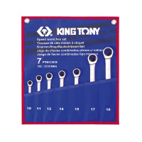 Набор ключей комби с трещоткой 7 ед. (10-19мм) KING TONY