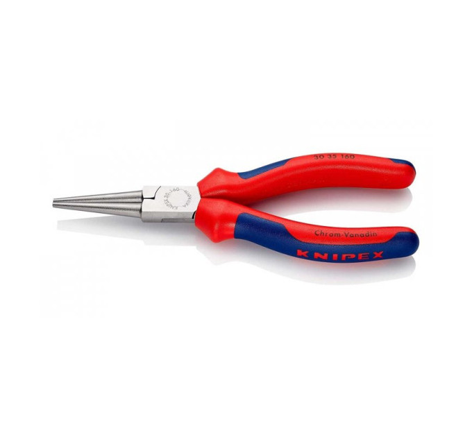 Длинногубцы-круглогубцы 160мм, KNIPEX 30 35 160, хромированные