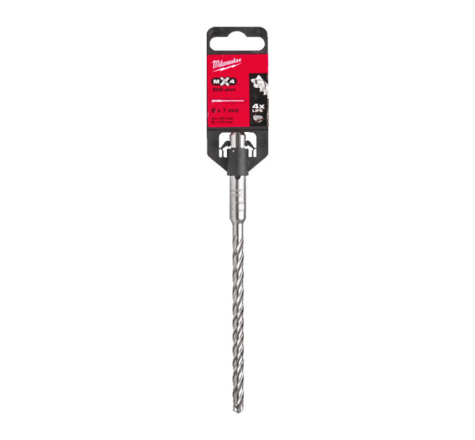 Бур SDS-PLUS MX4 MILWAUKEE, Ø7,0х165х100мм