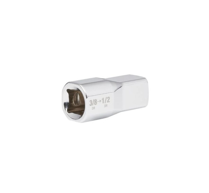 Перехідник хромований для головок MILWAUKEE, з 3/8" на 1/2"