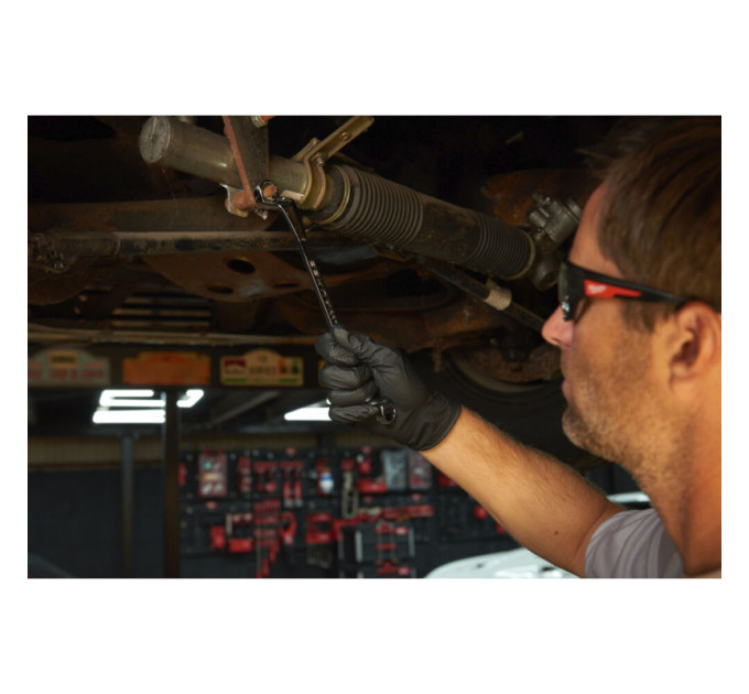Нитриловые одноразовые перчатки размер 9/L (50 шт) MILWAUKEE 4932493235