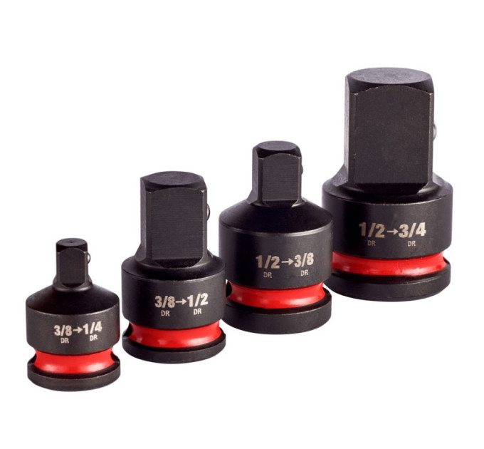 Набір перехідників для головок 1/2" - 3/4", 1/2" - 3/8", 3/8" - 1/2", 3/8" - 1/4" (4 предмети)