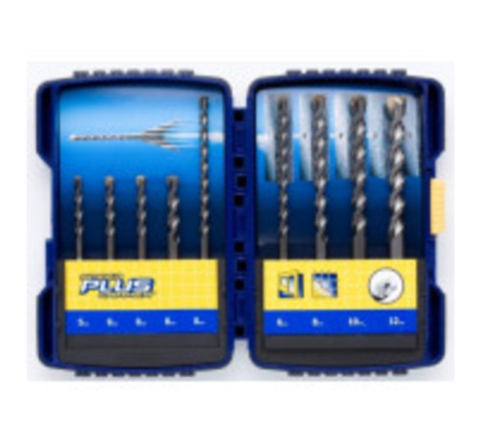 Набор буров SDS Plus SPDH 10шт. в кейсе / 5/5.5/6.0 x110мм, 5.5/6/8/10/12 x160мм, IRWIN