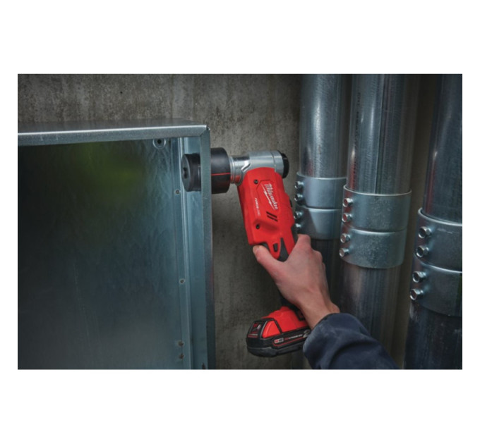 Пробойник аккумуляторный для отверстий FORCE LOGIC™ MILWAUKEE M18 HKP-201CA (ЗУ+2акк.Х2Ач+насадки)