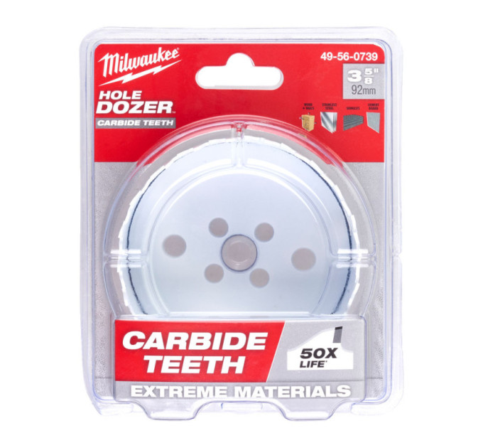 Коронка Bi-Metal HOLE DOZER™ CARBIDE MILWAUKEE Ø92мм