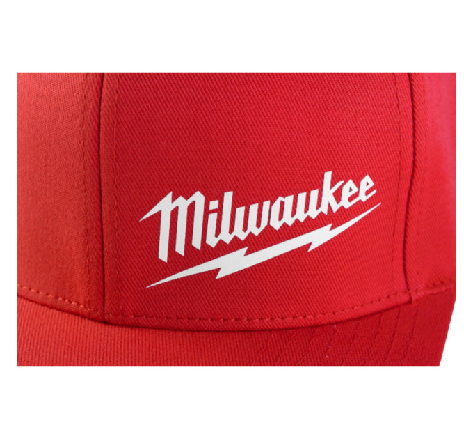 Бейсболка MILWAUKEE, красная, размер S/M