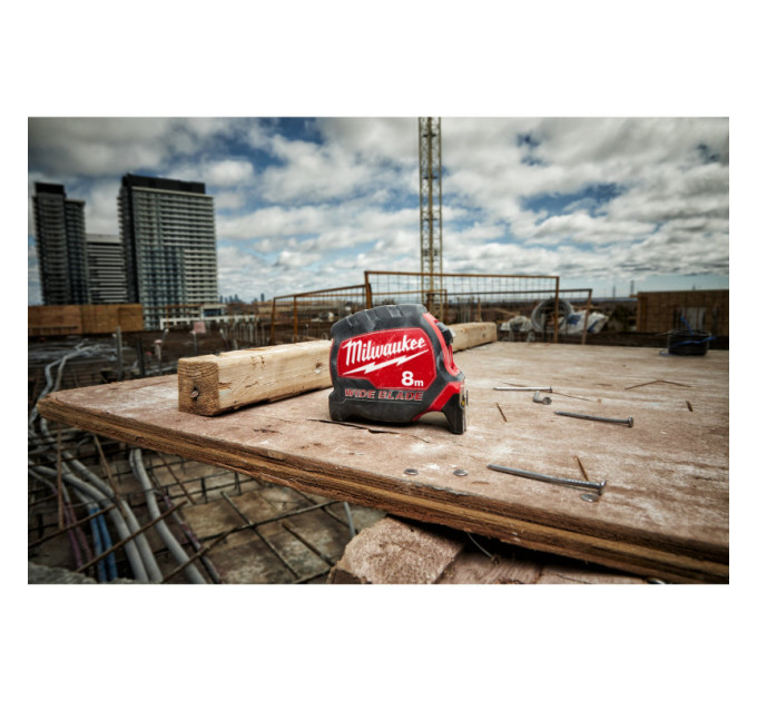 Рулетка MILWAUKEE WIDE BLADE, 8м (33мм)