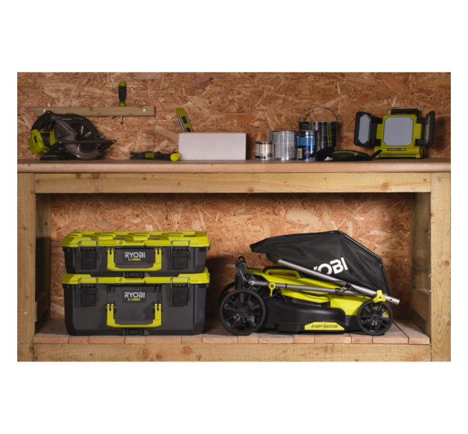 Газонокосилка аккумуляторная бесщёточная RYOBI RY18LMX33A-0 ONE+ 18В (каркас)