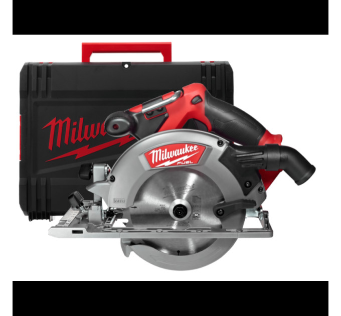 Пила дисковая аккумуляторная бесщеточная MILWAUKEE M18 CCS55-0Х Ø165мм (каркас+HDкейс)