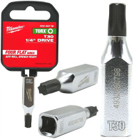 Головка торцевая хромированная ¼” MILWAUKEE с битой Torx TX30 Головка торцевая хромированная ¼” MILWAUKEE с битой Torx TX30
