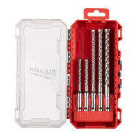 Набор буров MX4 SDS-PLUS PACKOUT MILWAUKEE (5/6/6/8/10мм) (5шт), (замена на 4932500063) Набор буров MX4 SDS-PLUS PACKOUT MILWAUKEE (5/6/6/8/10мм) (5шт), (замена на 4932500063)