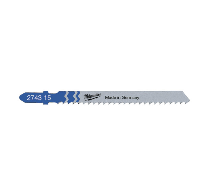 Полотна для лобзика T127D MILWAUKEE, 75х3, 0мм, (5шт)