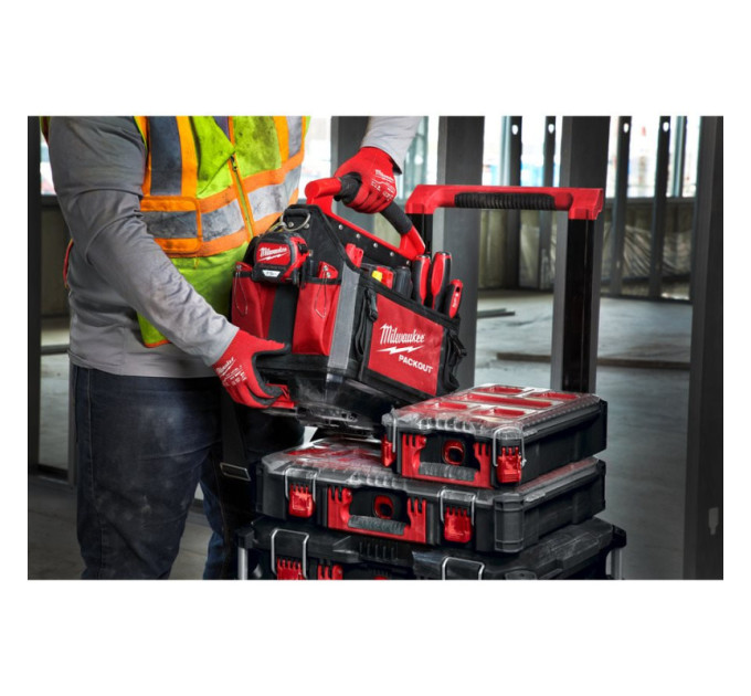 Ящик для інструментів на колесах PACKOUT MILWAUKEE TROLLEY BOX (560x410x650мм)