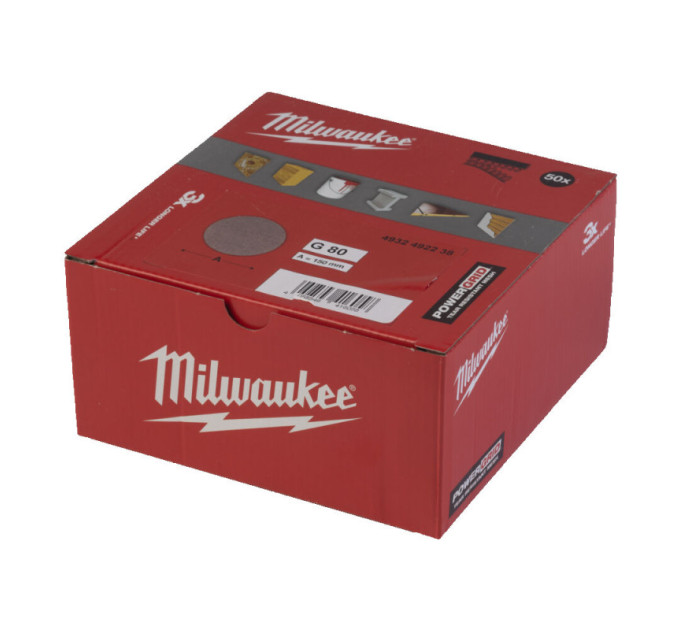 Сетка шлифовальная PG Mesh HL MILWAUKEE, Ø150мм, зерно 80, (50шт)