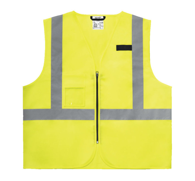 Жилет сигнальный Hi-Viz MILWAUKEE, желтый (L/XL)