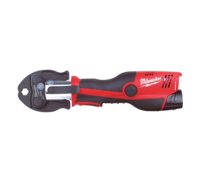 Обтискач гідравлічний акумуляторний для труб MILWAUKEE M12 HPT-202C M-KIT (ЗУ+2акк.Х2Ач+кейс)