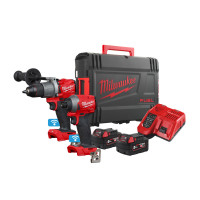 Набір з 2х інструментів безщіткових акумуляторних MILWAUKEE M18 ONEPP2A2-502X Набір з 2х інструментів безщіткових акумуляторних MILWAUKEE M18 ONEPP2A2-502X