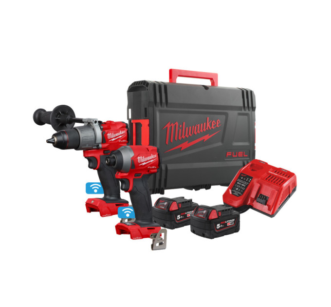 Набір з 2х інструментів безщіткових акумуляторних MILWAUKEE M18 ONEPP2A2-502X