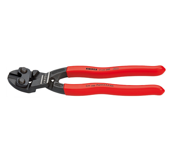 Болторез компактный согнутый под углом, Ø6,0мм CoBolt KNIPEX 71 21 200, фосфатированный
