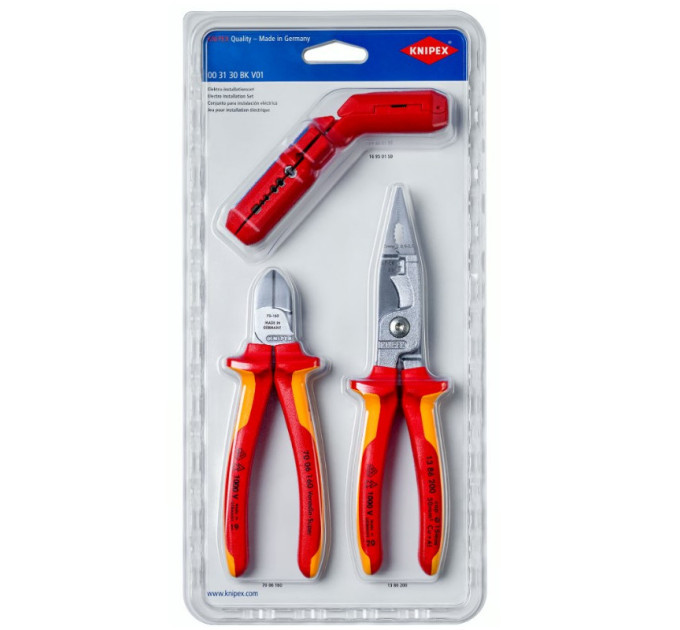 Набор электромонтажных инструментов KNIPEX 00 31 30 BK V01
