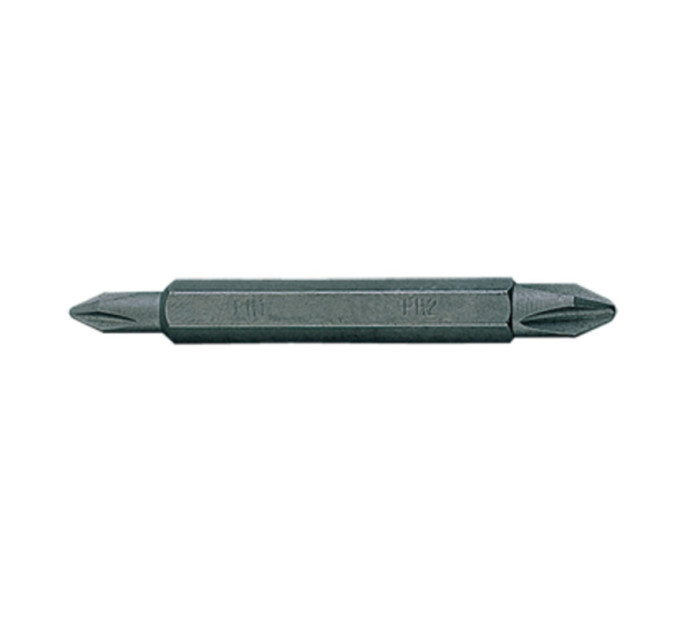 Бита торцевая 1/4" PH1 х PH2 L=60мм двусторонняя (уп.10)