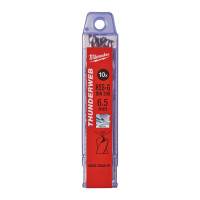 Сверло по металлу THUNDERWEB HSS-G MILWAUKEE, DIN338, Ø6,5x101х63мм, (10шт)