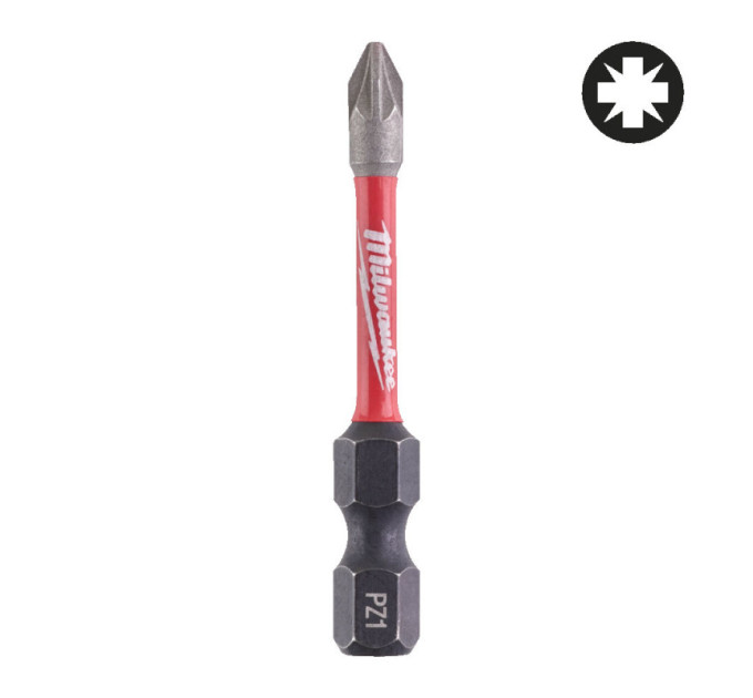 Бита SHOCKWAVE MILWAUKEE, PZ1, 50мм