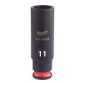 Головка ударная ShW 1/4'' SKT MILWAUKEE, удлиненная, 11мм