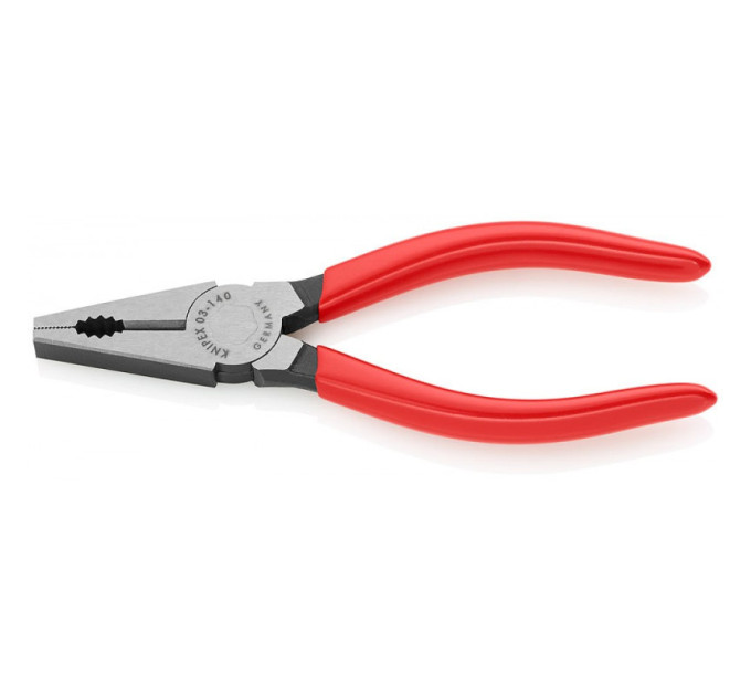 Пассатижи (плоскогубцы) комбинированные Ø9,0мм, 140мм KNIPEX 03 01 140, фосфатированные