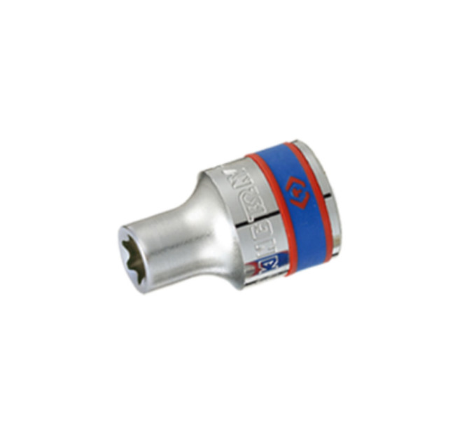 Головка торцевая хромированная TORX Е-стандарт 1/2" KING TONY, E24