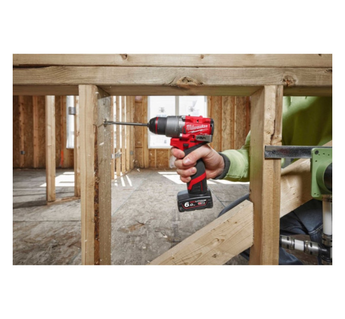Дриль-шуруповерт акумуляторний безщітковий ударний MILWAUKEE M12 FPD2-202X (37Нм) (ЗУ+2Х2Ач+HDкейс)