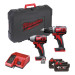 Набір з 2х інструментів безщіткових акумуляторних MILWAUKEE M18 BPP2D-402C
