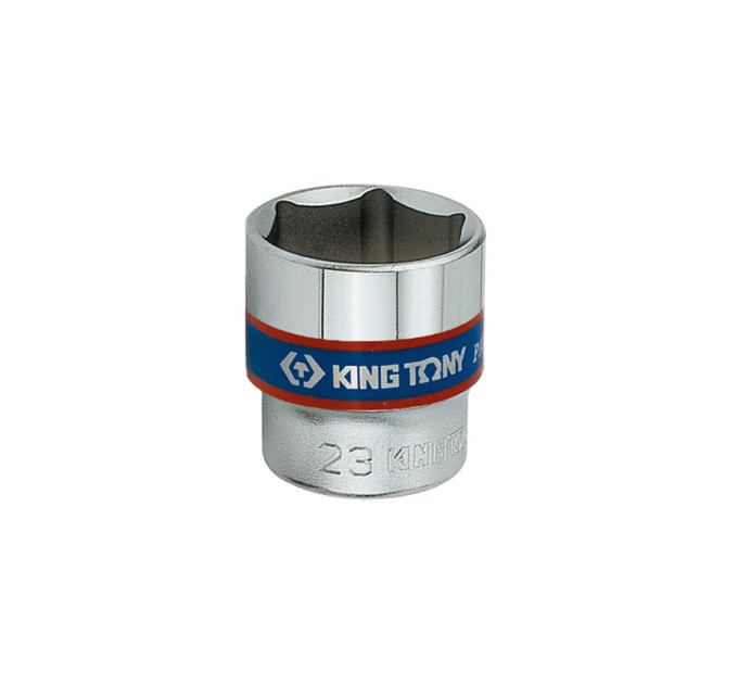 Головка торцевая хромированная 3/8" KING TONY, 19мм (6 гранн.)
