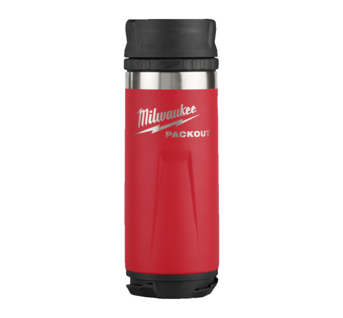 Термочашка PACKOUT MILWAUKEE Sip Lid, 532мл красная
