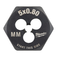 Плашка шестигранная MILWAUKEE, М5-0,8мм