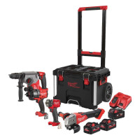 Набір з 4х інструментів безщіткових акумуляторних MILWAUKEE M18 FPP4C-555T Набір з 4х інструментів безщіткових акумуляторних MILWAUKEE M18 FPP4C-555T