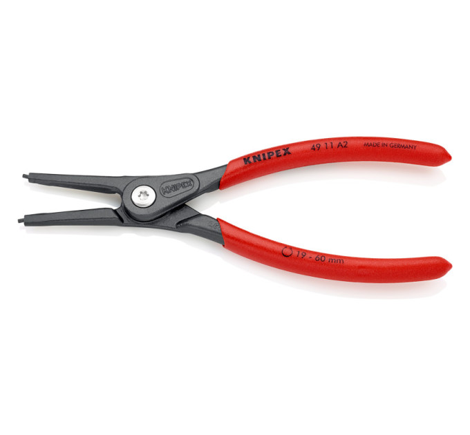 Щипцы прецезионные для наружных стопорных колец прямые, Ø19-60мм KNIPEX 49 11 A2 SB, Ø1,8мм