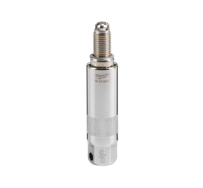 Головка хромированная 3/8'' MILWAUKEE, для свечек зажигания, 14мм