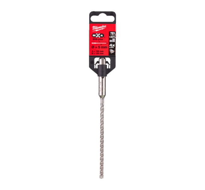 Бур SDS-PLUS MX4 MILWAUKEE, Ø5,5х215х150мм