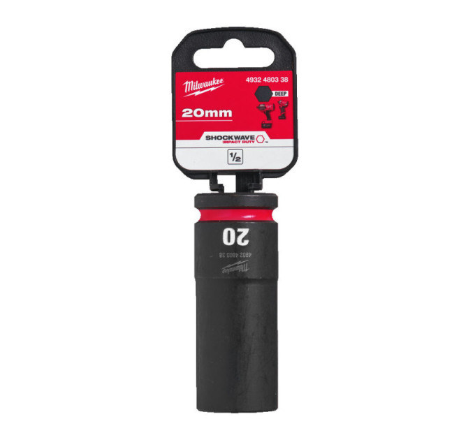 Головка ударная ShW 1/2'' SKT MILWAUKEE, удлиненная, 20мм