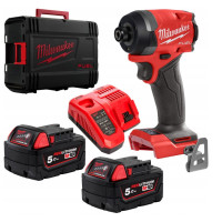 Шуруповерт ударний акумуляторний безщітковий MILWAUKEE (226 Нм) M18 FID3-502X (ЗУ+2ак.Х5Ач+HDкейс),