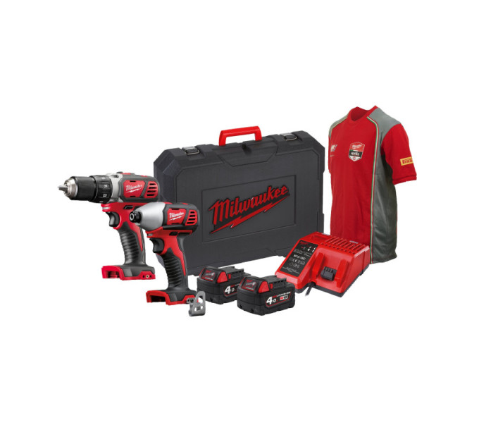 Набір з 2х інструментів безщіткових акумуляторних MILWAUKEE M18 BPP2D-402C