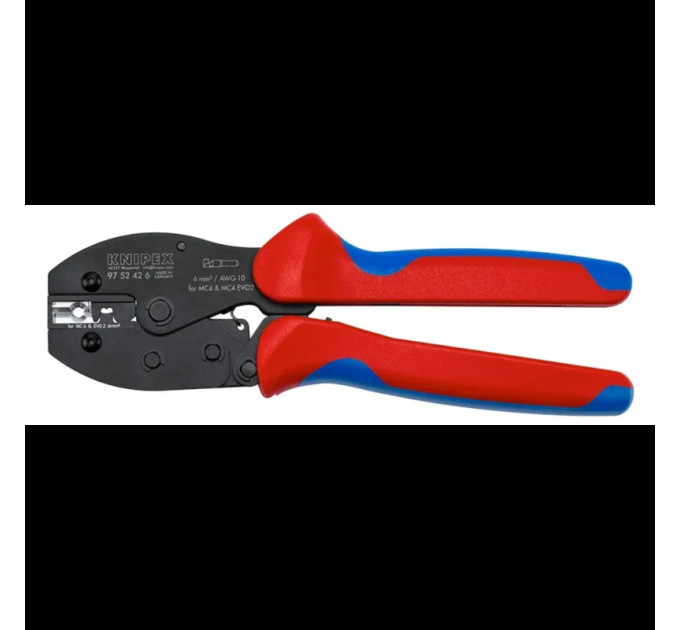Клещи для обжима коннекторов KNIPEX PreciForce, 6мм MC4/E, 97 52 42 6