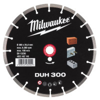 Диск алмазный MILWAUKEE DUH 300, Ø300мм (железобетон, кирпич)