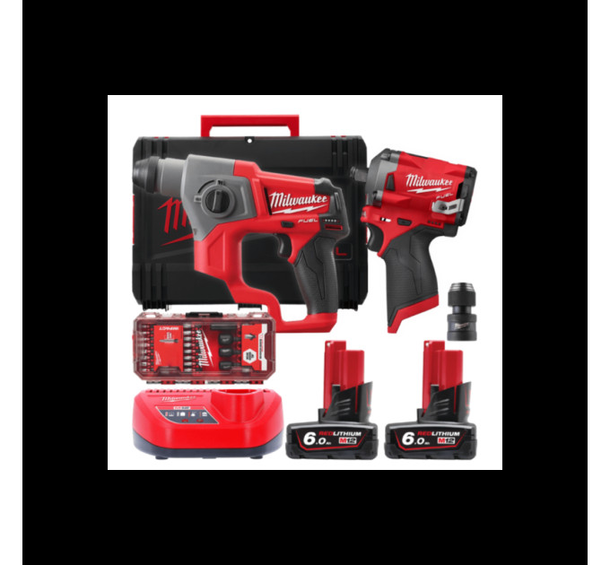 Набір з 2х інструментів безщіткових акумуляторних MILWAUKEE M12 FPP2BP-602X