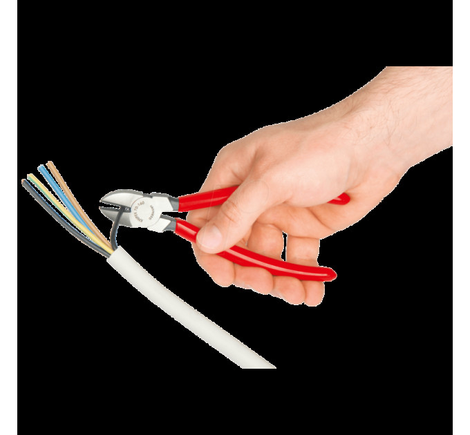 Кусачки боковые (бокорезы), Ø4,0мм, 180мм KNIPEX 70 01 180, фосфатированные