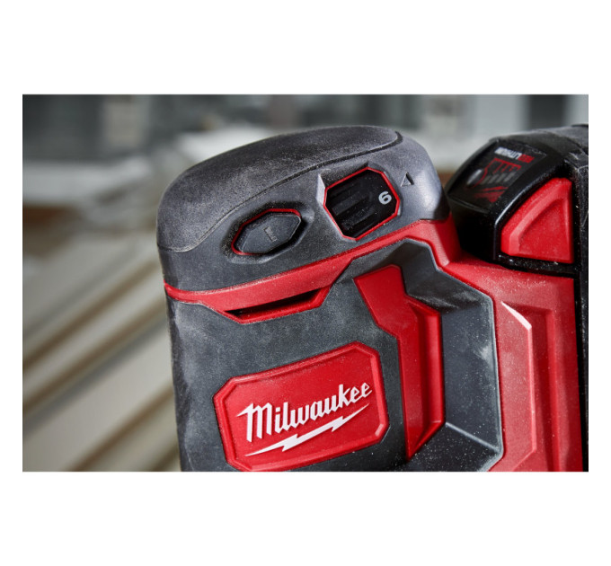 Шліфмашина ексцентрикова акумуляторна MILWAUKEE Ø125мм M18 BOS125-502B, (заміна на 4933498254)