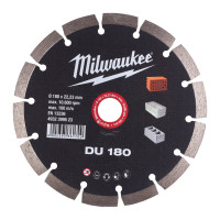 Диск алмазный MILWAUKEE DU 180, Ø180мм (кирпич, бетон)